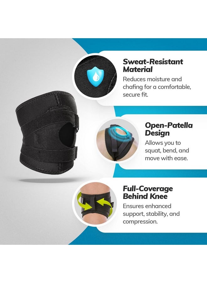BraceAbility BraceAbility Patellar Tracking Knee Brace - Running, Exercise, Basketball Support Sleeve Stabilizer for Post Kneecap Dislocation, Tendonitis, Ligament, Patellofemoral and Meniscus Injuries (Medium)  - Image 1
