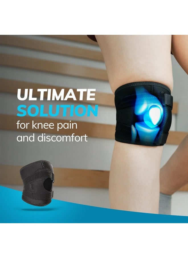 BraceAbility BraceAbility Patellar Tracking Knee Brace - Running, Exercise, Basketball Support Sleeve Stabilizer for Post Kneecap Dislocation, Tendonitis, Ligament, Patellofemoral and Meniscus Injuries (Medium)  - Image 4