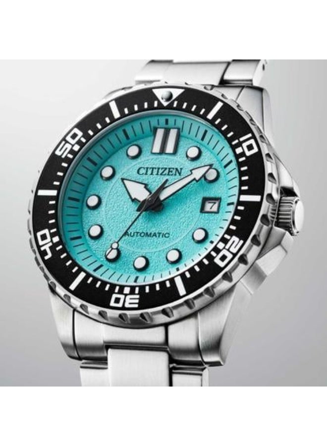 CITIZEN ساعة رياضية أوتوماتيكية للرجال من سيتيزن NJ0170-83X بقرص أزرق - Image 2