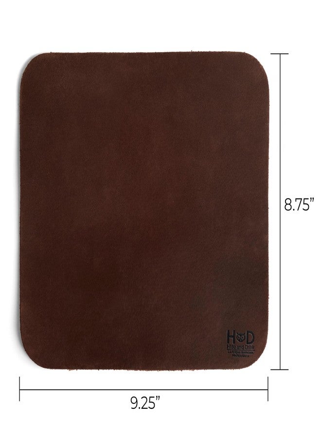 Hide & Drink Genuine Leather Mouse Pad, Anti Slip Leather Mousepad for Gaming, for Apple Magic Mouse & PC, Ergonomic Non Slip Base, Brown & Black Large Mat Pads for Desk, Computer Mousepads for Men - Image 4