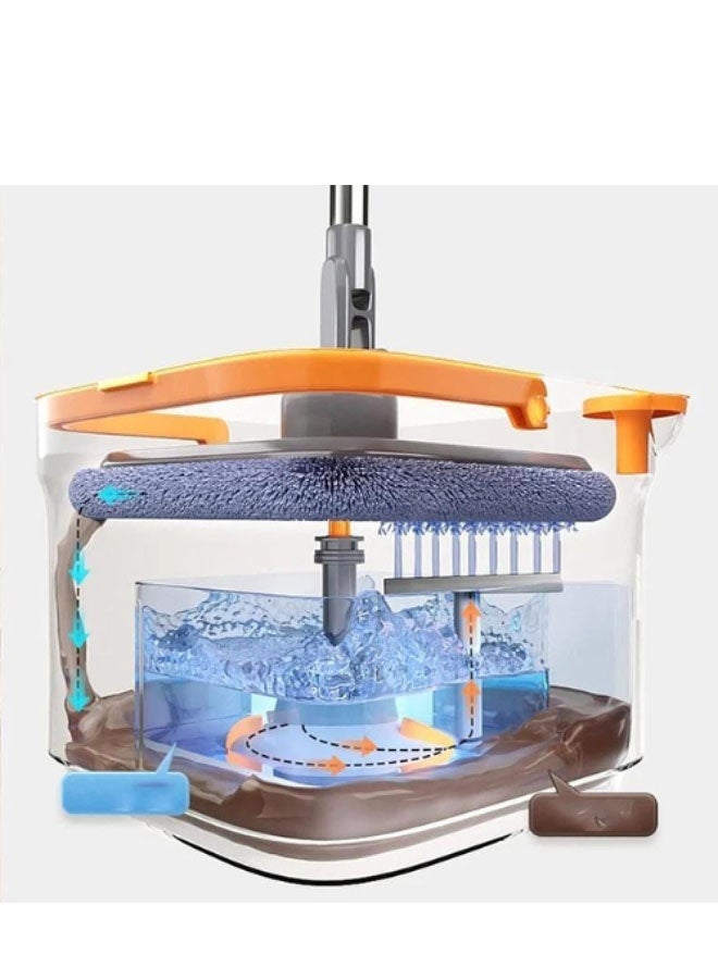 كادي ون ممسحة لمسح الارضيات ماجيك ستوك مع مقبض دائري و دلو قابل للنقل - Image 3