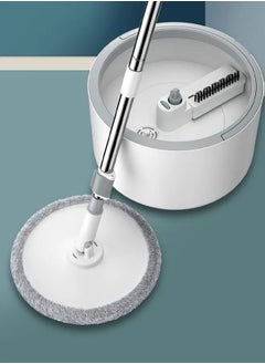 Floor mop with round handle and bucket