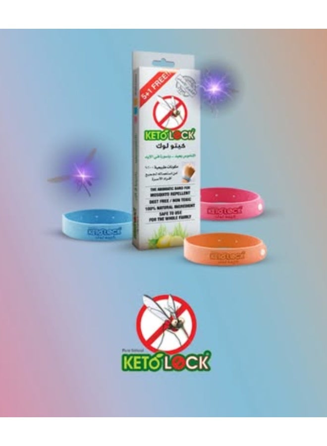 KETO LOCK Kito Lock Mosquito Repellent Bracelet (5+1 Pack) - Image 2
