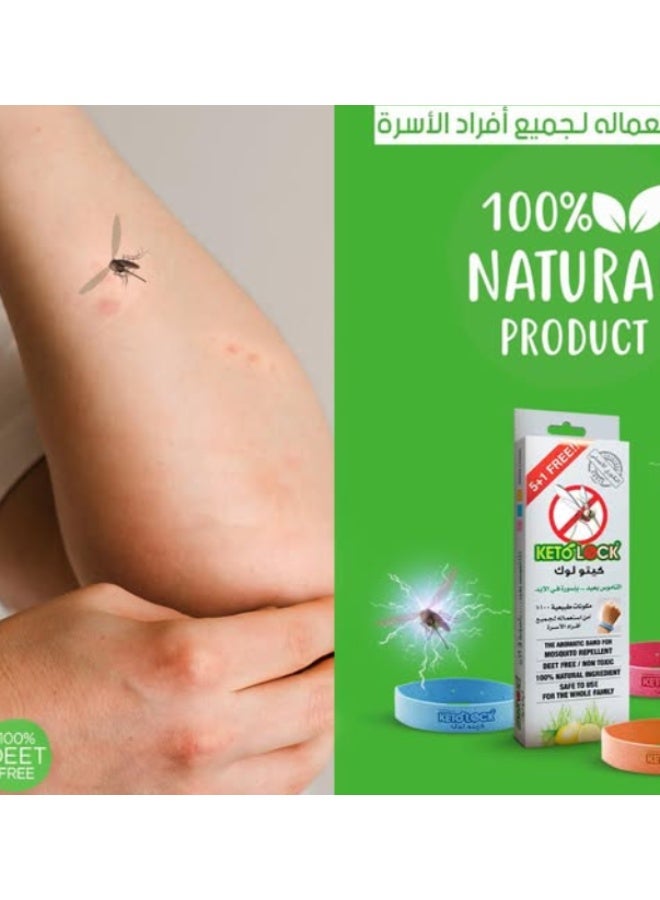 KETO LOCK Kito Lock Mosquito Repellent Bracelet (5+1 Pack) - Image 5
