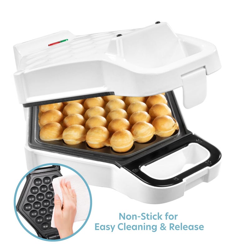 CucinaPro Bubble Waffle Maker- Electric Nonstick Hong Kong Egg Waffler Iron Griddle w Ready Indicator Light- Ready in under 5 Mins w Recipe Guide- Homemade DIY Ice Cream Cones- Special Breakfast, Dessert Gift - Image 5