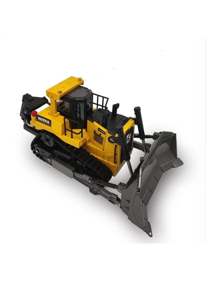 Huina 1569 1:14 RC Bulldozer Remote Control Construction Vehicle with Rechargeable Battery - Image 3