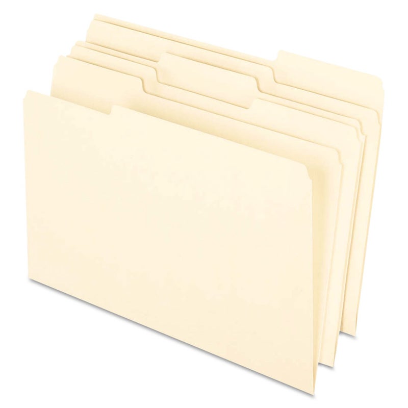Pendaflex Earthwise by Pendaflex 74520 Recycled Paper File Folder, 1/3 Cut, Ltr, Manila (Box of 100) - Image 3
