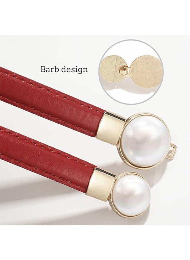 3PCS Women Skinny Leather Belt Set, Accessories Waist Strap, Women Waistband, Thin Adjustable Waist Belts with Metal Buckle for Jeans, Pants, Dresses, Elegant Vintage Style - Image 3