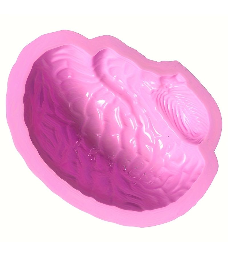 2pcs Heart And Brain Silicone Baking Mold Set Creative Prank Series Cake And Jelly Molds - Image 3