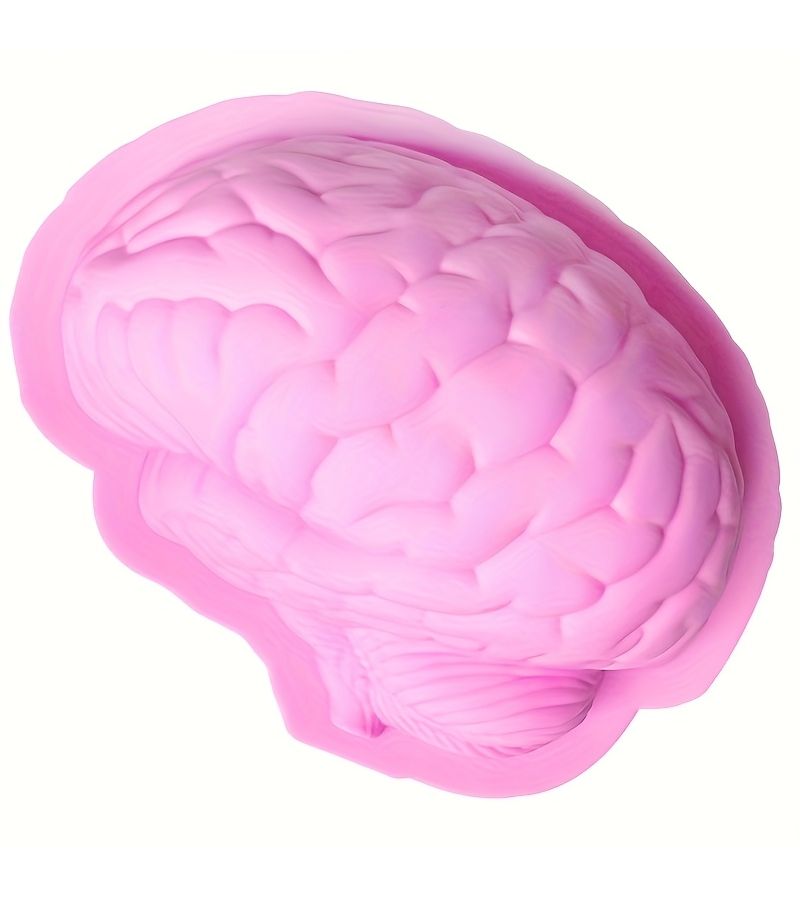 2pcs Heart And Brain Silicone Baking Mold Set Creative Prank Series Cake And Jelly Molds - Image 2