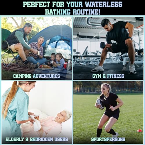 Filtra® XL Body Wipes | Extra Large & Thick Full Body Wipes | Pack of 10 Single Sachets Wipes | Shower in a Sachet | Suited for Gym | Fitness | Sports | Athletes | Cricket | Soccer | Runners | Racket Sports | Travel | Commuter | Trekking | Camping | Festivals | Road Trips - Travel Pack of 10 Single Sachets - Image 4