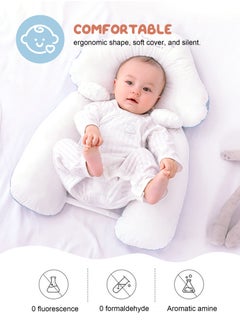 URbazaar Baby Head Shaping Pillow, Correction and Prevention of Head Deviation Newborn Baby Comfort Pillow, Anti-Startle Sleep Pillow, Winter and Summer Dual Use, for 0-36 Months Baby  - Image 5
