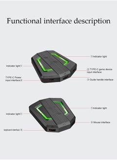 Generic Gaming Adapter Converter, P6 Keyboard and Mouse Adapter Portable Mice Converter for N-Switch PS4 PS3 XBox One 360, Portable Size Strong Compatibility Easy to Carry Keyboard Mouse Converter Home Switch for PS4  - Image 5