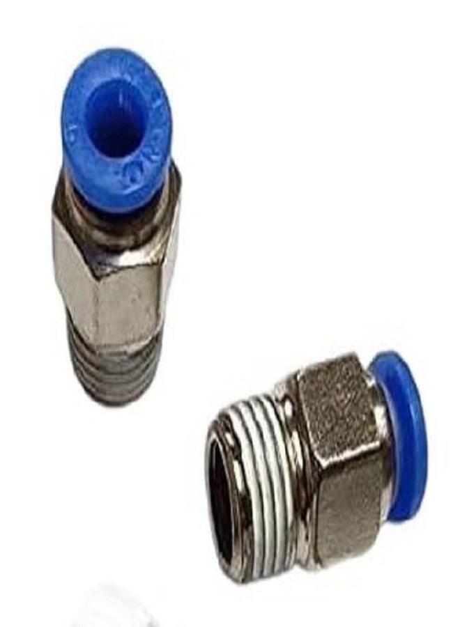 DLEIN 8mm Tube 1/4"BSP Thread Quick Connector Pneumatic Air Fittings Pneumatic Push Type Male Push in Joint Pneumatic Connector Quick Fittings 1/4" X 8 MM OD (3pc) - Image 4
