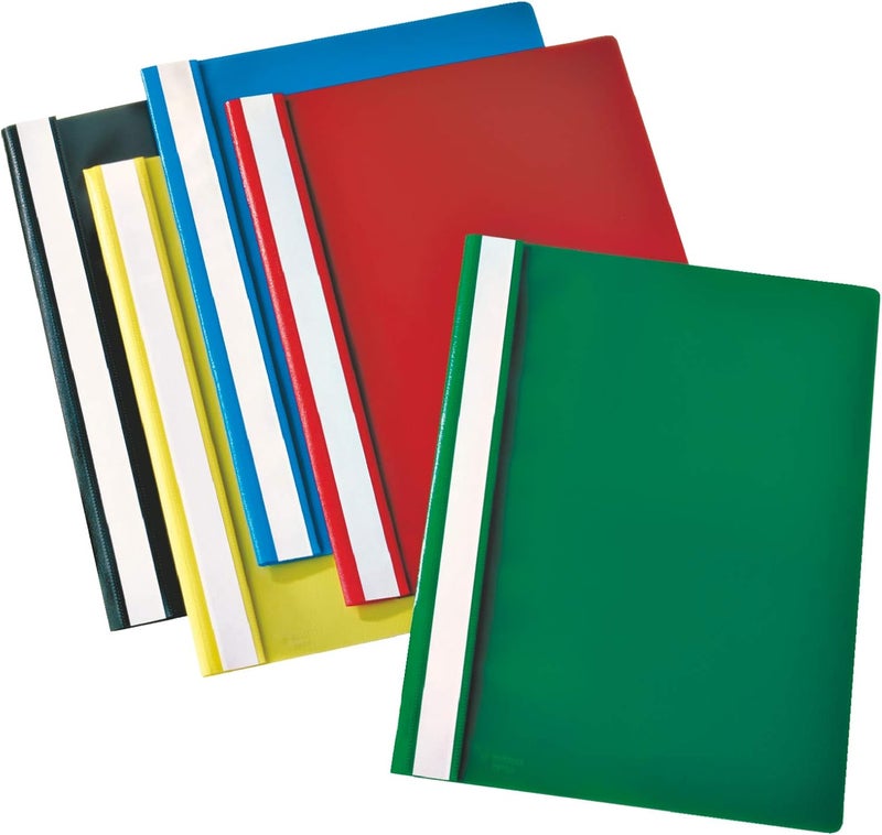 Esselte 28318 Report File, Format A4, Capacity up to 160 sheets (80 gr / sqm), Polypropylene, Giallo Vivida, Esselte A4 Plastic Report File - Image 2