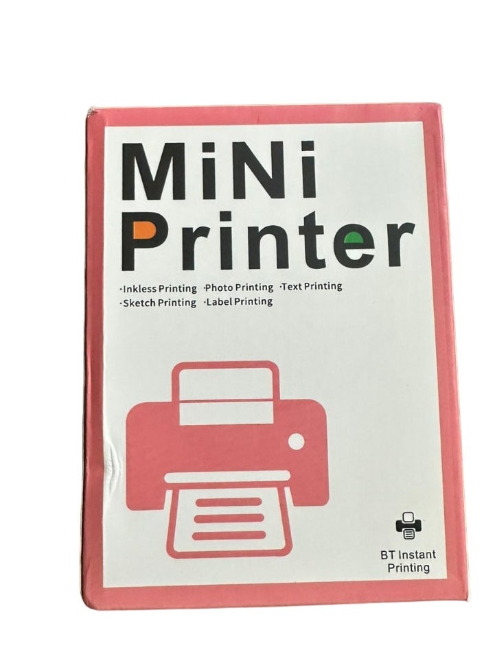 Generic - portal Mini printer  black and white print | color may vary | multicolor - Image 1