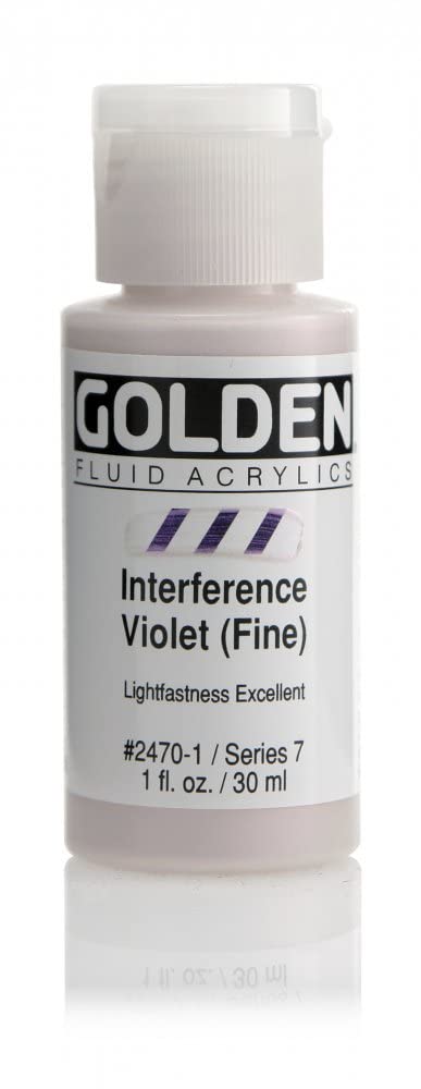 Golden Fluid Acrylic Paint 1 OunceInterference Violet Fine