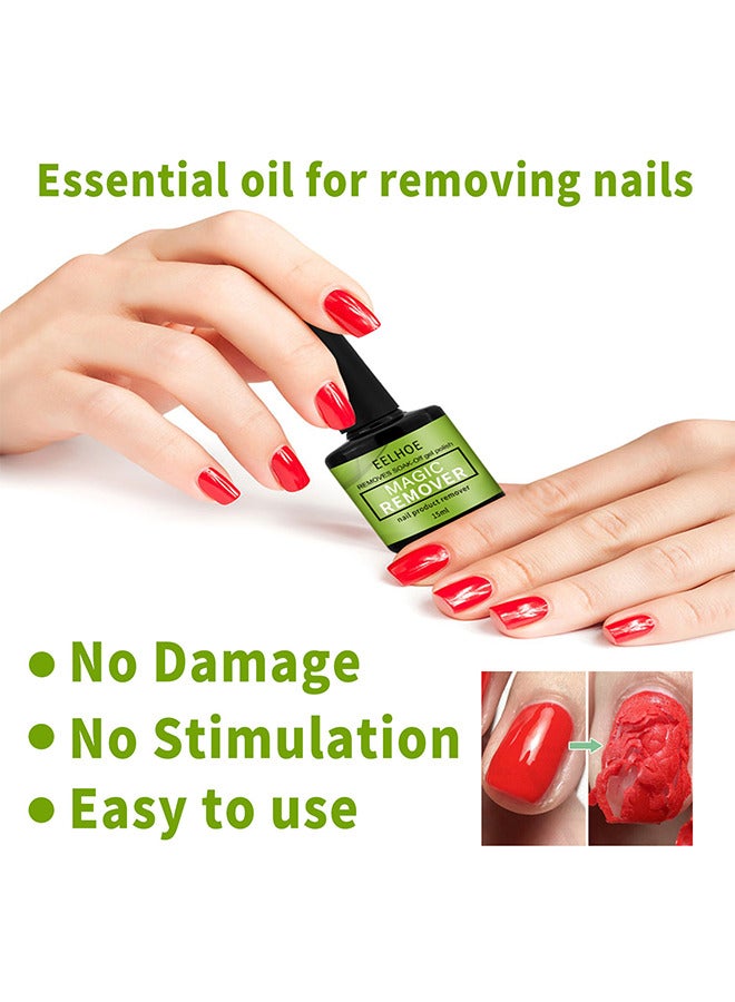EELHOE Nail Polish Remover - Gel Polish is Easy to Use and Works Fast, Gel Nail Remover Kit for 3-5 Minute Nails, Gel Nail Polish Remover Quickly Removes Gel Nail Polish with Nail Cuticle Oil to Promote Nail - Image 4