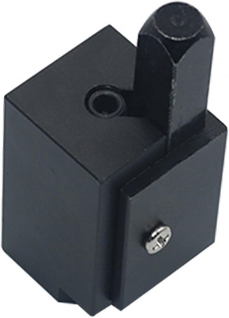 Black Square Mortise Chisel Corner Cutting Tool Ergonomic Metal Handle Framing - Image 1