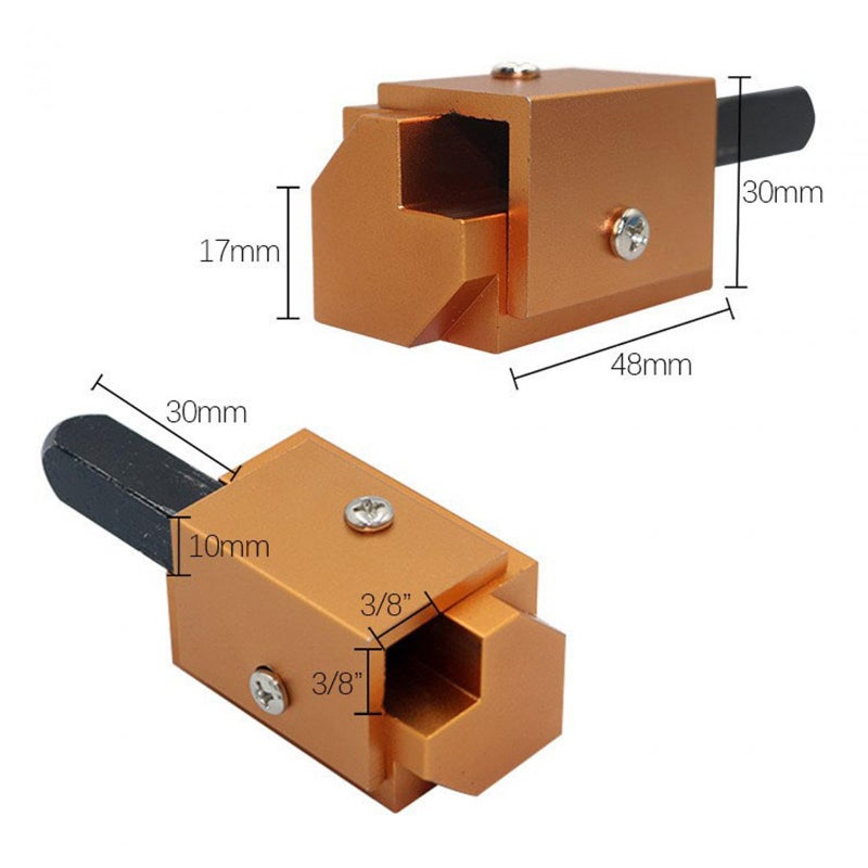 Black Square Mortise Chisel Corner Cutting Tool Ergonomic Metal Handle Framing - Image 4