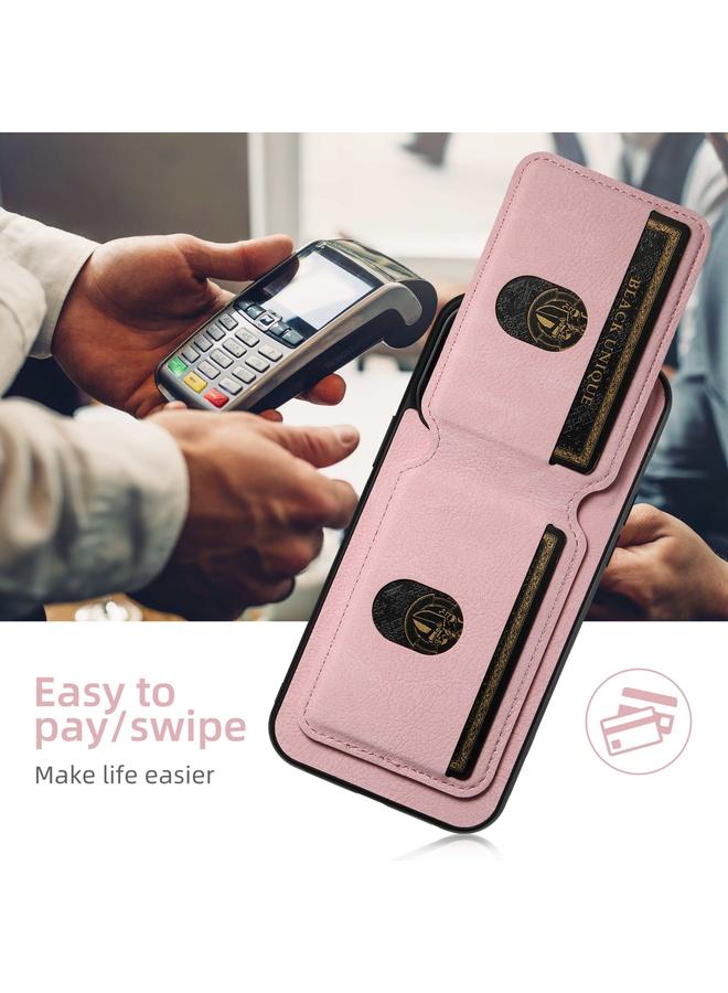 Suteni Case For iPhone 16 Pro Max H02 Litchi Leather Card Wallet Stand Back Phone Case - Image 5