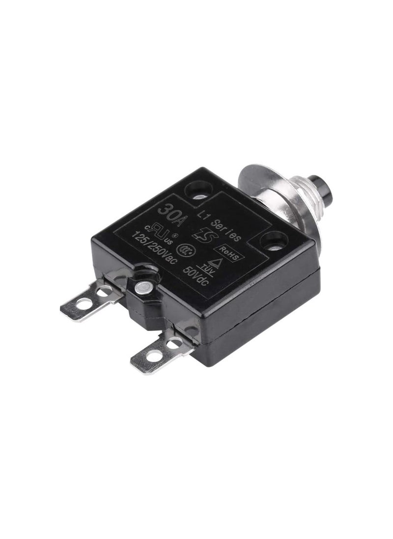 Generic - Circuit Breaker, Manual Reset Thermal Circuit Breakers Push Button Current Overload Protector (15A)(30A) - Image 1