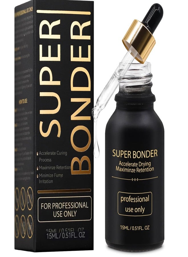 Miuffue Waterproof Lash Bonder for Eyelash Extensions, Professional Lash Sealant Glue Accelerator, Reduces Glue Fumes and Enhances Retention, Adhesive Companion with Precision Dropper, 0.5fl. oz/15ml - Image 1