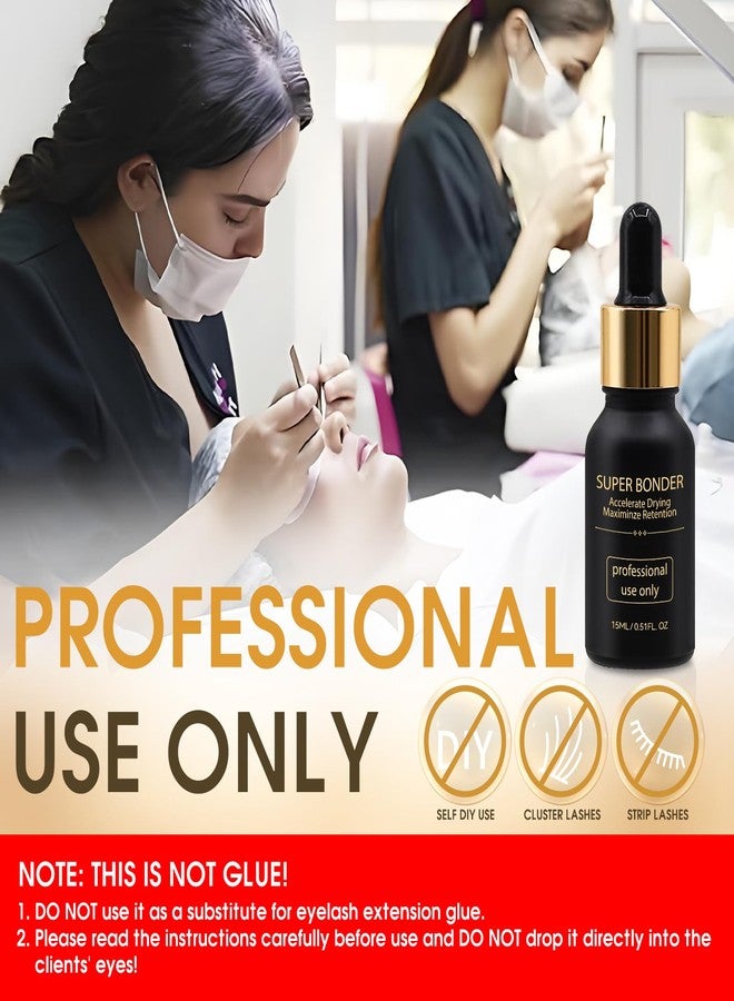 Miuffue Waterproof Lash Bonder for Eyelash Extensions, Professional Lash Sealant Glue Accelerator, Reduces Glue Fumes and Enhances Retention, Adhesive Companion with Precision Dropper, 0.5fl. oz/15ml - Image 5
