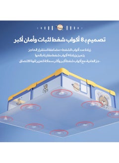 بيرفين سياج حوض لعب للأطفال 150 × 180 سم، سياج حوض لعب آمنة كبيرة للأطفال الرضع والأطفال الصغار، سياج حوض لعب محمولة مضادة للسقوط مع شبكة قابلة للتنفس، تتضمن 60 كرة بحرية وحلقتين سحب وحقيبة تخزين (أزرق)  - Image 3