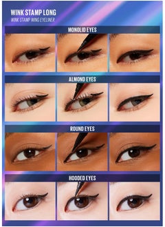 KAJA Wink Stamp Wing Eyeliner Pen & Stamp Long | With Avocado Extract, Doubleended, Black Liquid Liner, Smudgeproof, Waterproof, Eye Irritation Tested  - Image 3