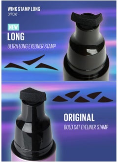 KAJA Wink Stamp Wing Eyeliner Pen & Stamp Long | With Avocado Extract, Doubleended, Black Liquid Liner, Smudgeproof, Waterproof, Eye Irritation Tested  - Image 2
