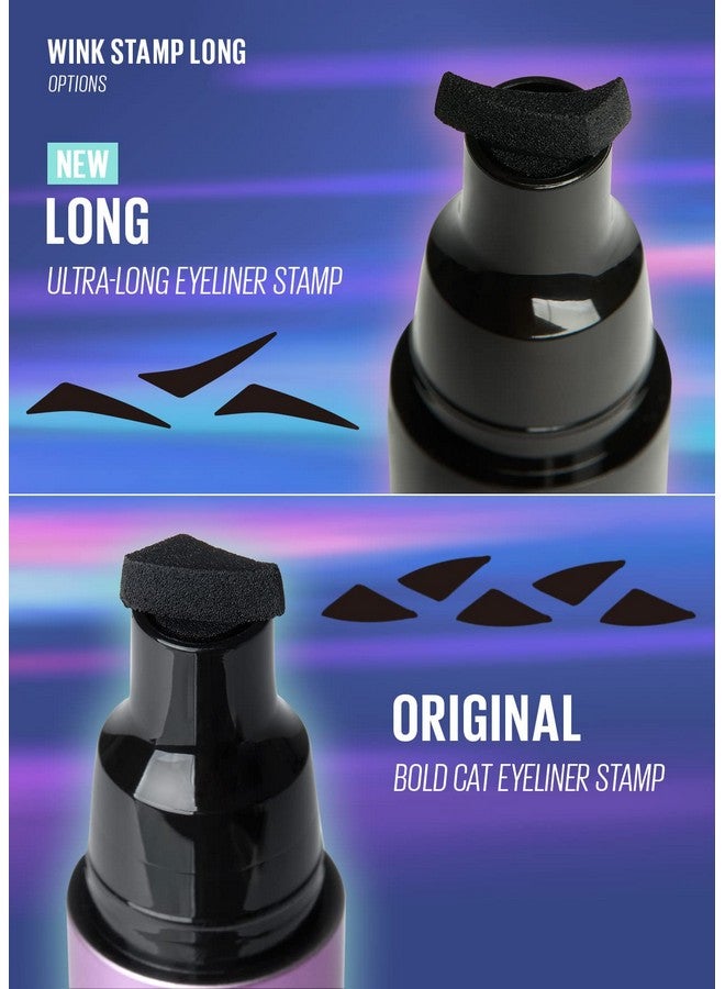 KAJA Wink Stamp Wing Eyeliner Pen & Stamp Long | With Avocado Extract, Doubleended, Black Liquid Liner, Smudgeproof, Waterproof, Eye Irritation Tested - Image 2