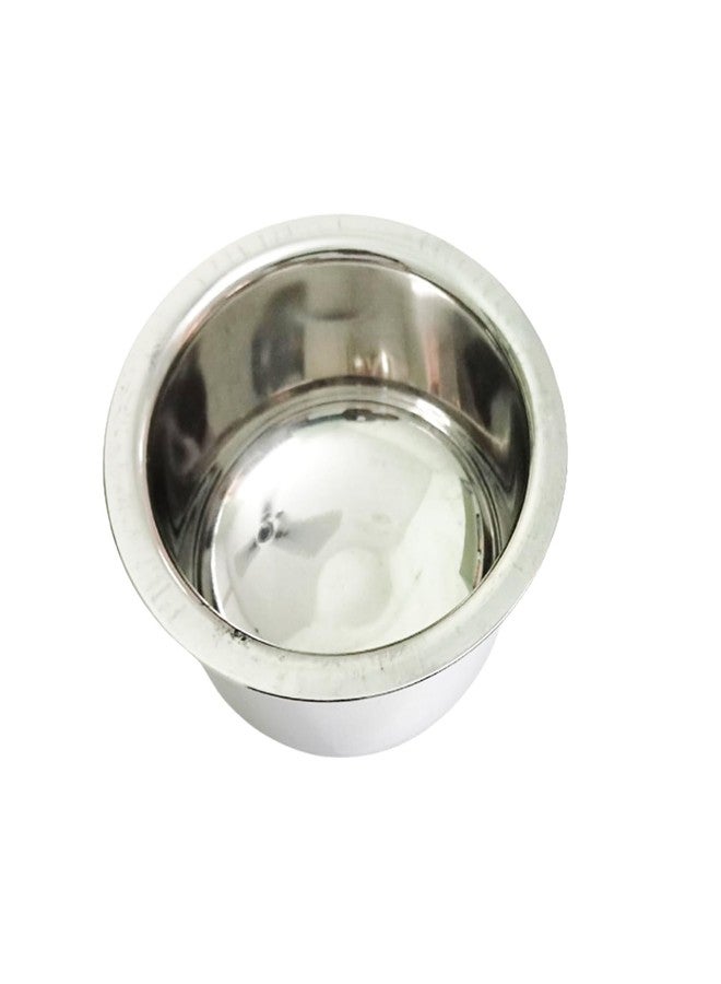 Starlinks Stainless Steel Mini Bottom Flat Small Serving Bowl tope Curry Pot Coffee Pot Pet Bowl (250ml Set of -, 2) - Image 4