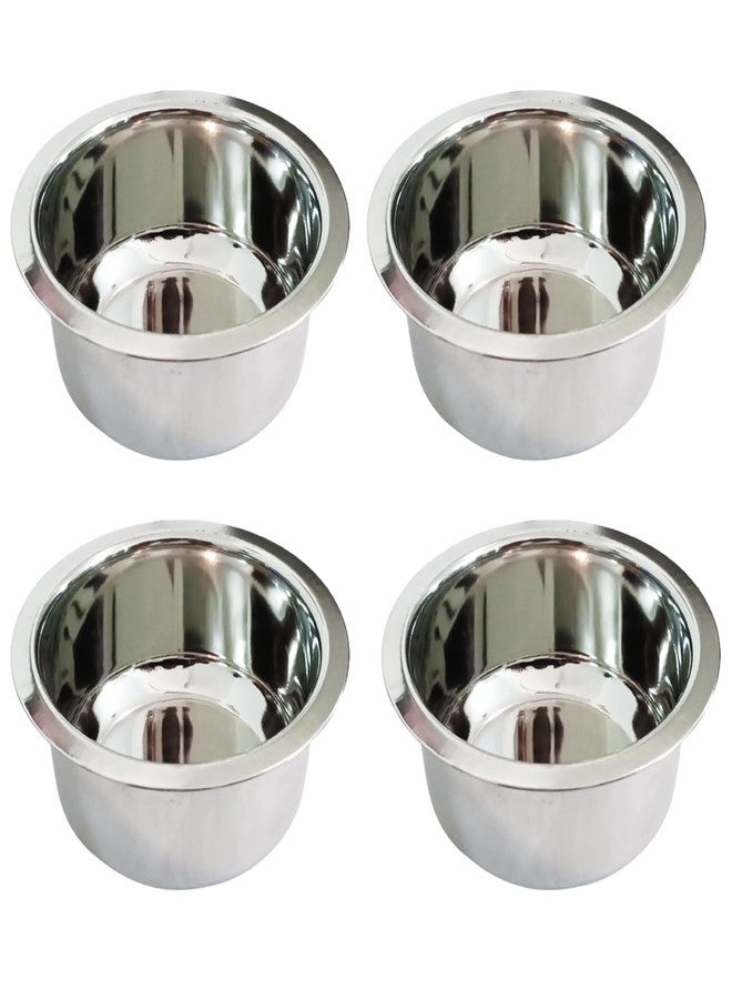 Starlinks Stainless Steel Mini Bottom Flat Small Serving Bowl tope Curry Pot Coffee Pot Pet Bowl (250ml Set of -, 2) - Image 1