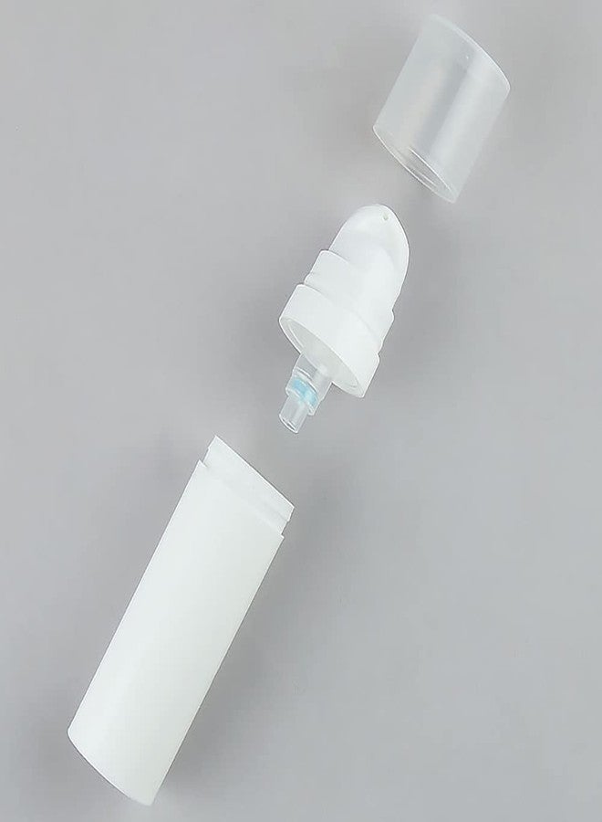 GSHLLO 8 Pcs Empty Airless Vacuum Pump Bottles Refillable Plastic Press Bottles Travel Size Soap Dispenser Cream Lotion Toner Container 10 ml - Image 4