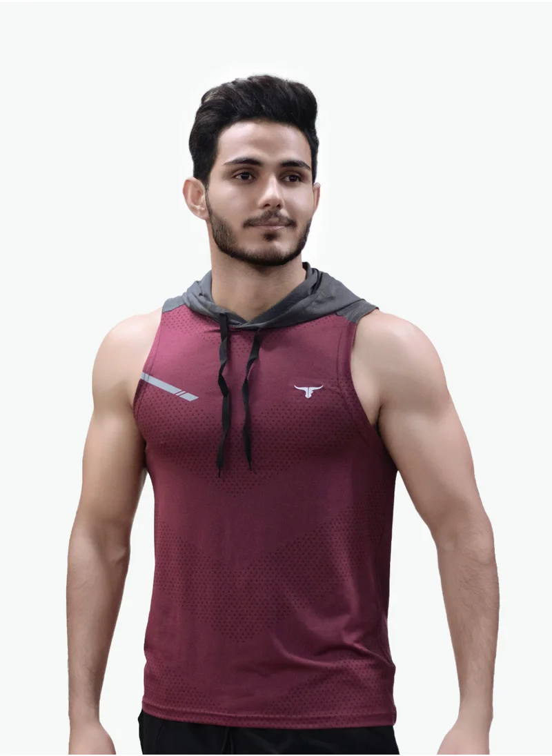 THUGFIT PowerTower high-intensity Men's Hoodie - Burgundy