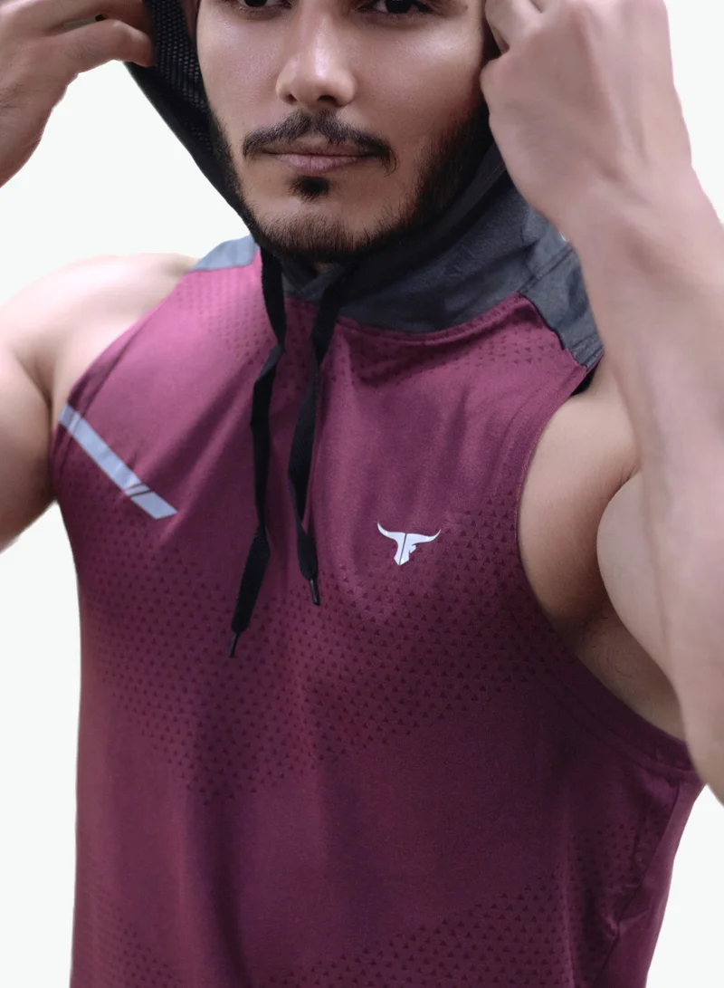 THUGFIT PowerTower high-intensity Men's Hoodie - Burgundy