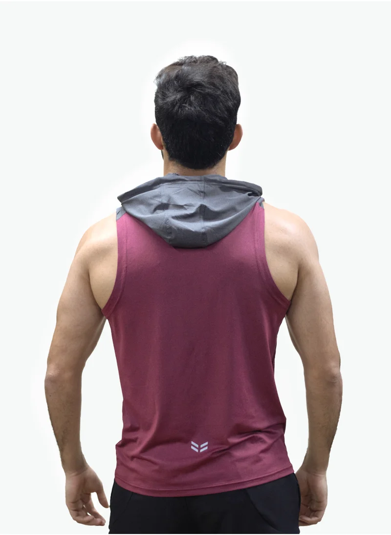 THUGFIT PowerTower high-intensity Men's Hoodie - Burgundy