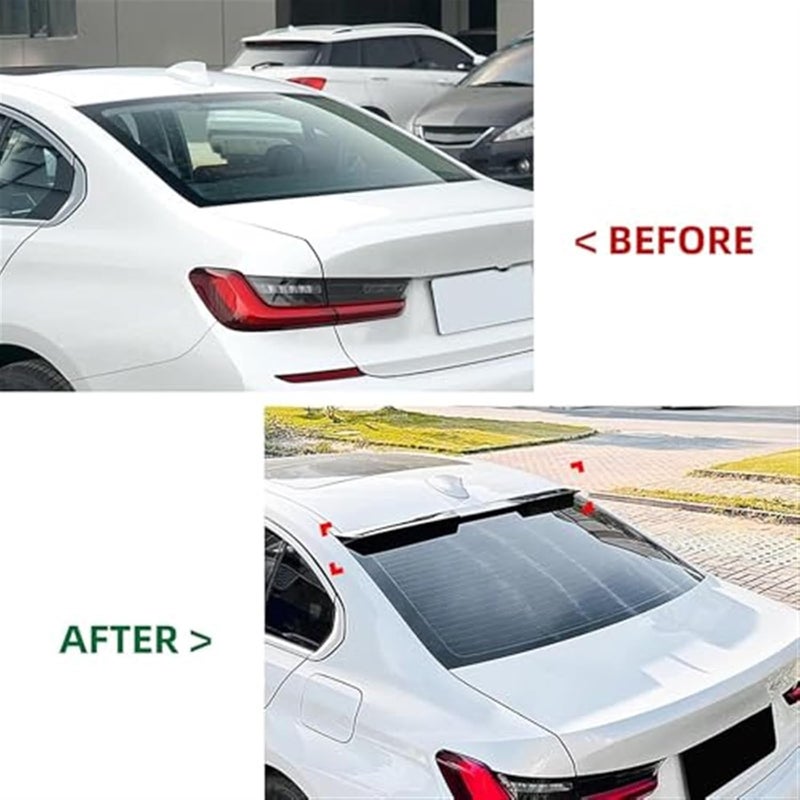 DEMULAX Carbon Fiber Look Rear Spoiler for BMW 3 Series and M3 - Image 4