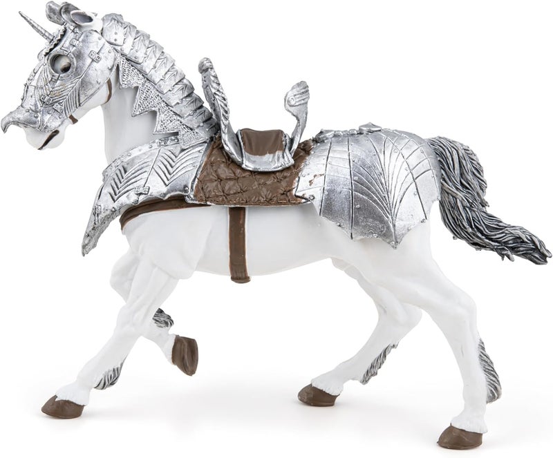 Papo HandPainted  Figurine MedievalFantasy Horse in Armour 39799  Collectible  for Children  Suitable for Boys and Girls  from 3 Years Old - Image 3