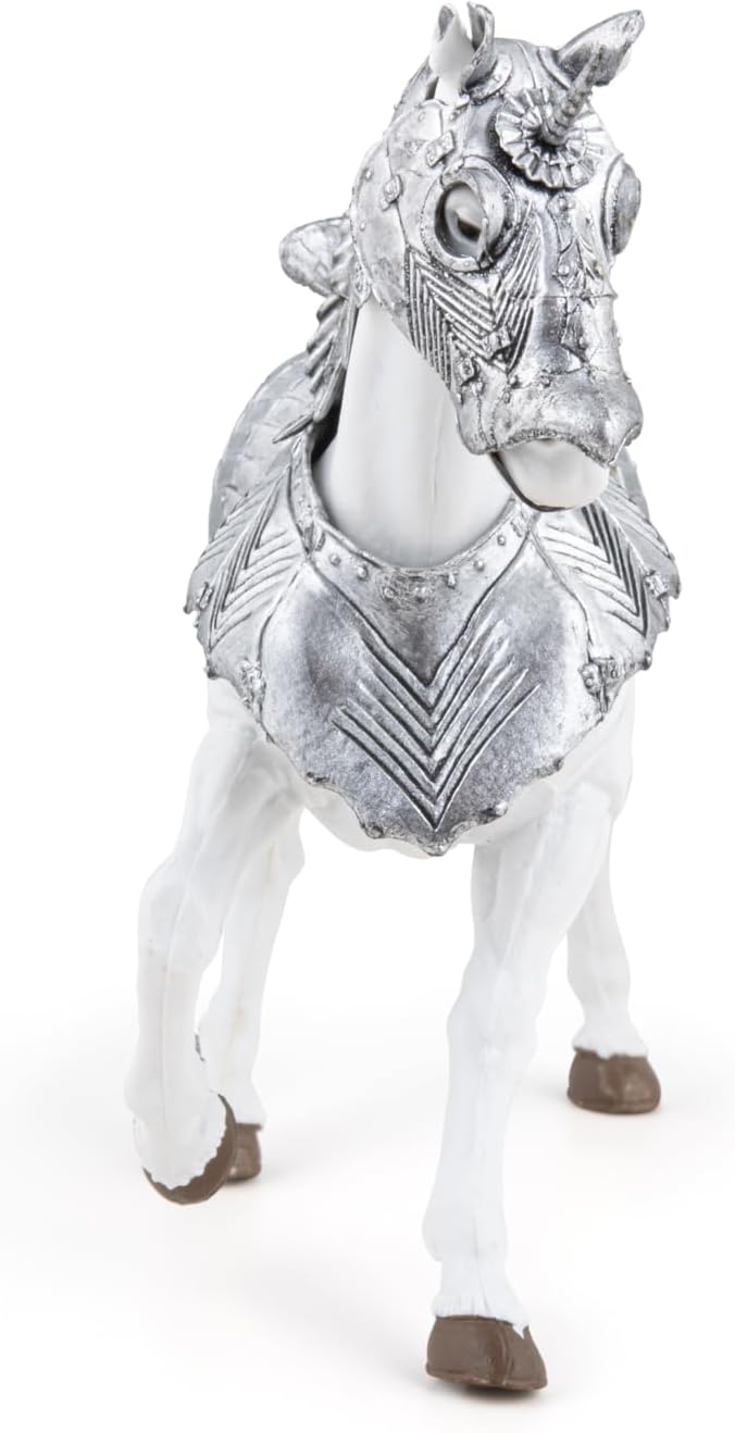 Papo HandPainted  Figurine MedievalFantasy Horse in Armour 39799  Collectible  for Children  Suitable for Boys and Girls  from 3 Years Old - Image 2