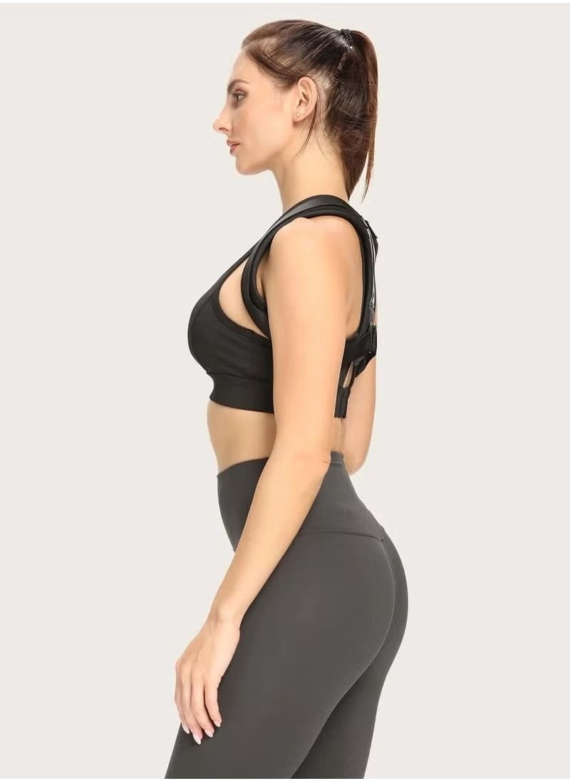Rock Pow - Back Support Brace and Posture Correction Belt, Relieves Pain Stress and Fatigue with Neck Shoulder Clavicle and Spine Alignment, Reshape Your Body With This Back Straightener and Be Attractive, Fit - Image 1