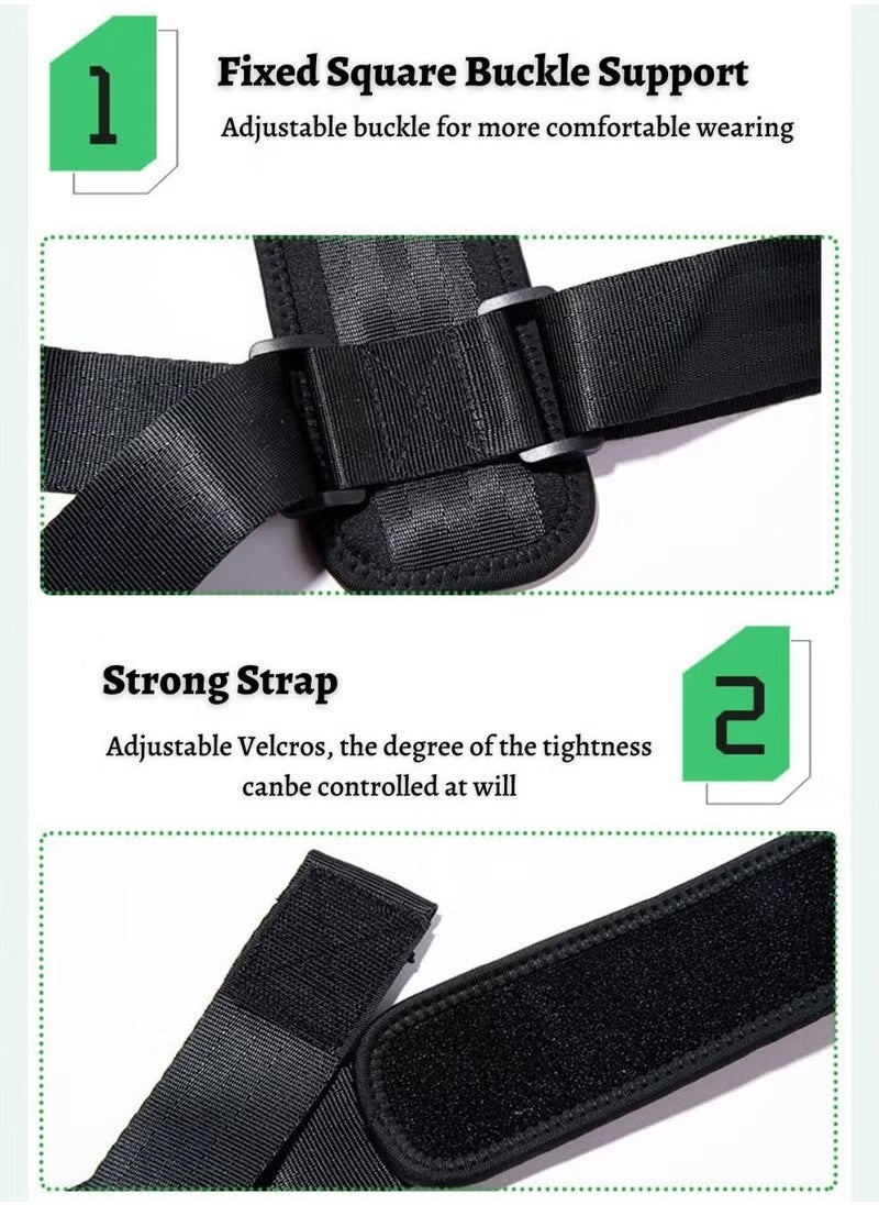 Rock Pow - Back Support Brace and Posture Correction Belt, Relieves Pain Stress and Fatigue with Neck Shoulder Clavicle and Spine Alignment, Reshape Your Body With This Back Straightener and Be Attractive, Fit - Image 1