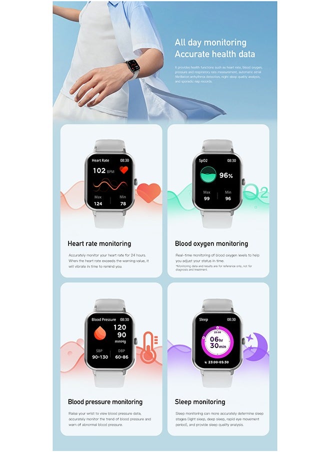 Awei - H25 smartwatch, Bluetooth calling, IP67 waterproof, 7-day battery life, magnetic charging, remote photography, black - Image 1