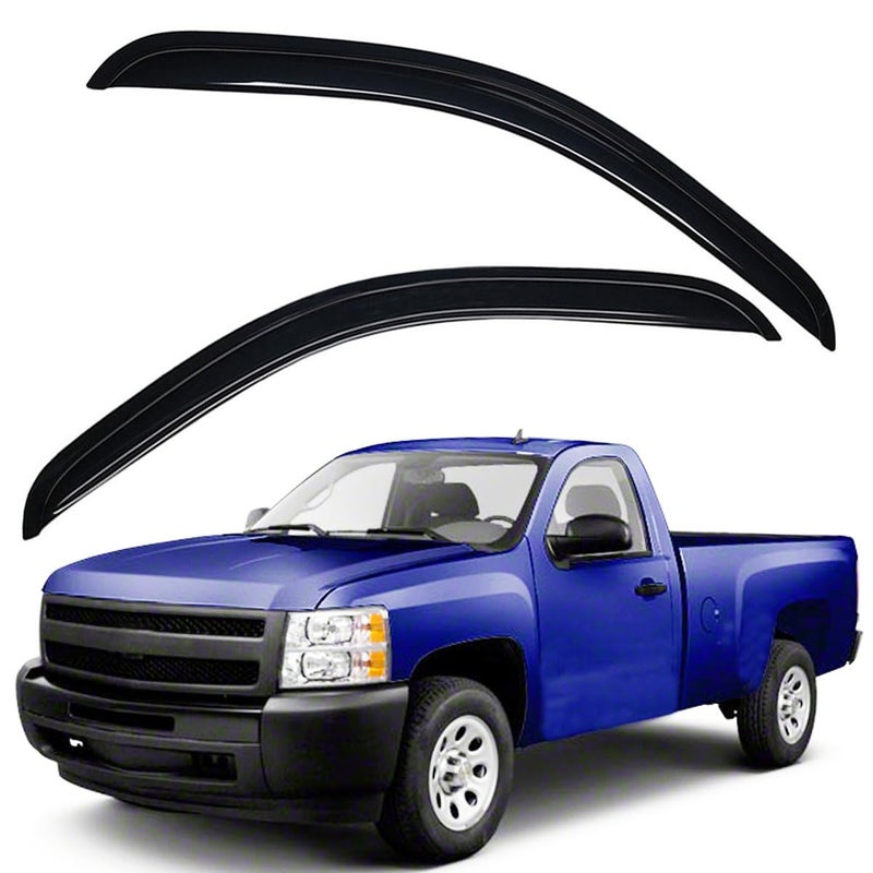 لايتترونيك فيزر نافذة أوتوماتيكية خارجية متينة للغاية تناسب 2007-2013 شيفروليه سيلفرادو GMC سييرا 1500 2007-2014 سيلفرادو سييرا 2500 HD 3500 HD كاب عادي ممتد طاقم دخاني 2 قطعة