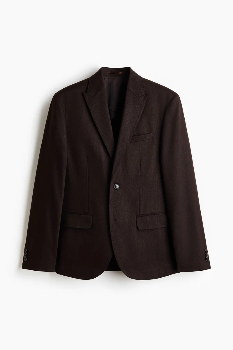 H&M  Regular Fit Linen-blend jacket for Men | Best Price UAE