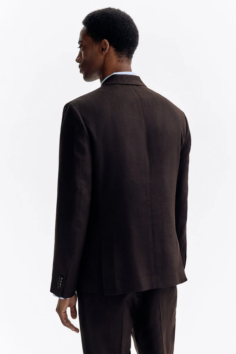 H&M  Regular Fit Linen-blend jacket for Men | Best Price UAE