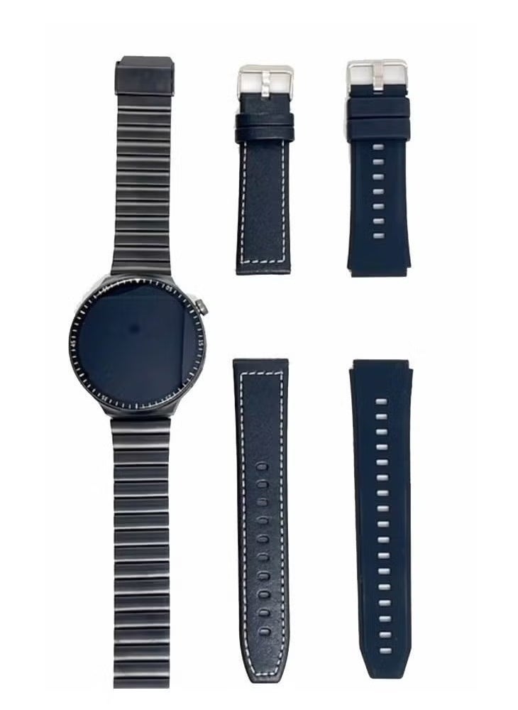 HainoTeko RW 55 Smart Watch with Super Max Curved AMOLED Display, 3 Pair Straps, Charging Cable for Men – Premium Fitness Tracker, Heart Rate Monitor, Sleep & Activity Tracker, Black Edition - Image 5