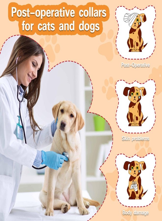 طوق مخروطي للكلاب من MRSOHRET، طوق جراحي للكلاب، أقماع قابلة للنفخ للكلاب الصغيرة والمتوسطة والكبيرة، طوق تعافي للكلاب على شكل بطيخ، لا يعيق الرؤية - Image 5