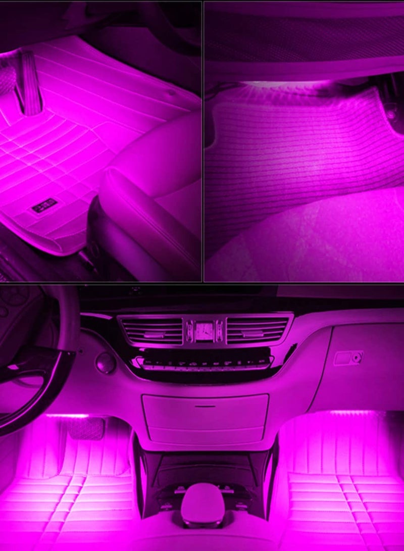 8 LED Multi-Color Car Interior Light, Atmosphere Neon RGB Color Lights Kit, with Sounds Activated Wireless IR Remote Control - Image 3